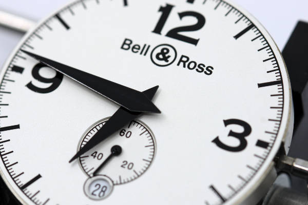 Esfera blanca reloj Bell & Ross BR 123